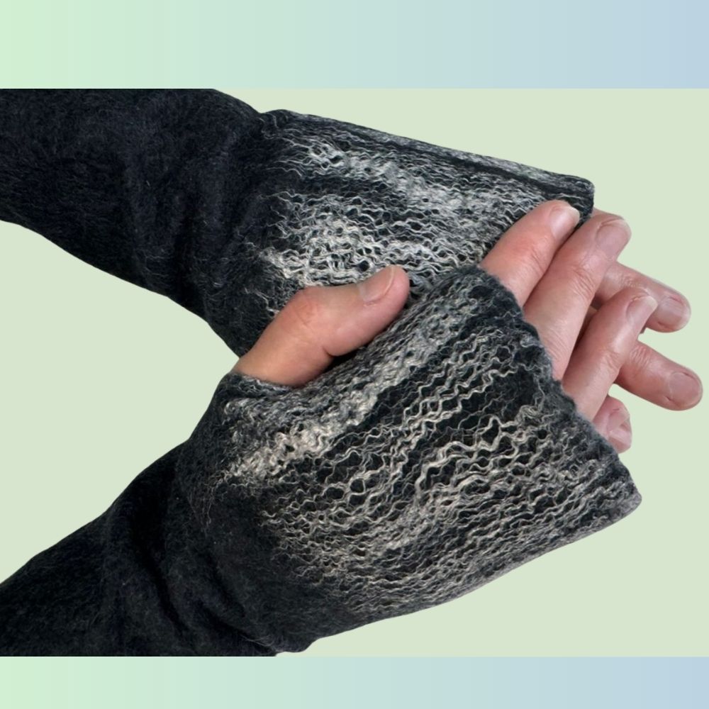 Wet Felted Wrist Warmers with Robyn Smith