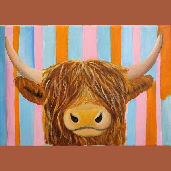 27 November 2025-Half Day-Fiona Hodges: Acrylic Painting for Beginners - Highland Cow