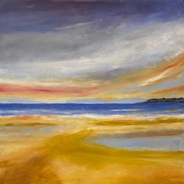 08 July 2026- Full Day – Margaret Bird: Beach Scene for Beginners Oil and Cold Wax