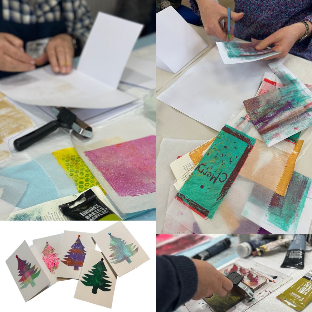 08 November 2026 - Afternoon - Lisa Tank: Gelli Plate Christmas Cards - Image 2