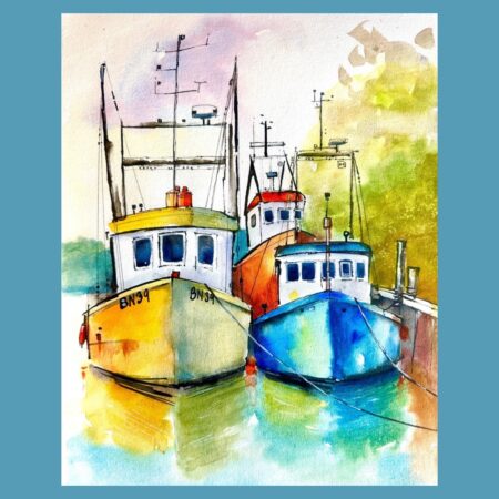 06 December 2026 - Full Day - Karin Christensen: Fishing Fleet in Ink and Watercolour