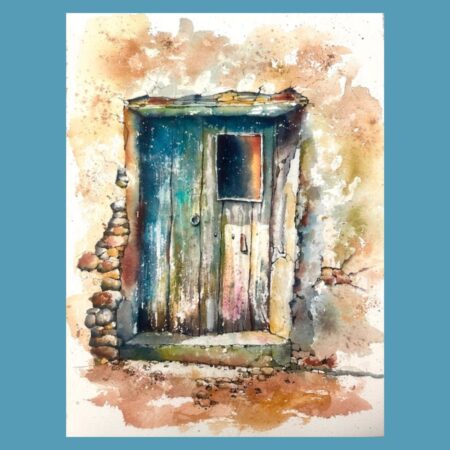 19 November 2026 - Half Day - Karin Christensen: Paint Rustic Doors in Ink and Watercolours