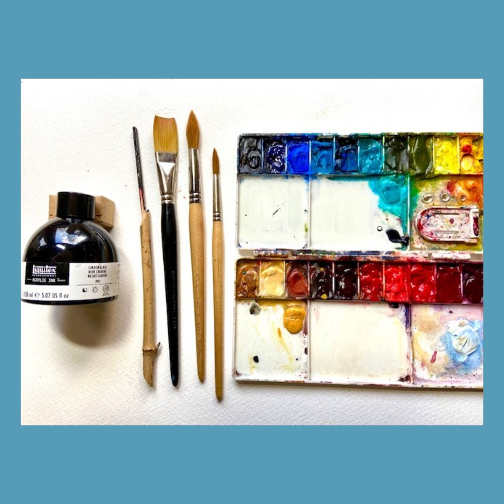 19 November 2026 - Half Day - Karin Christensen: Paint Rustic Doors in Ink and Watercolours - Image 2