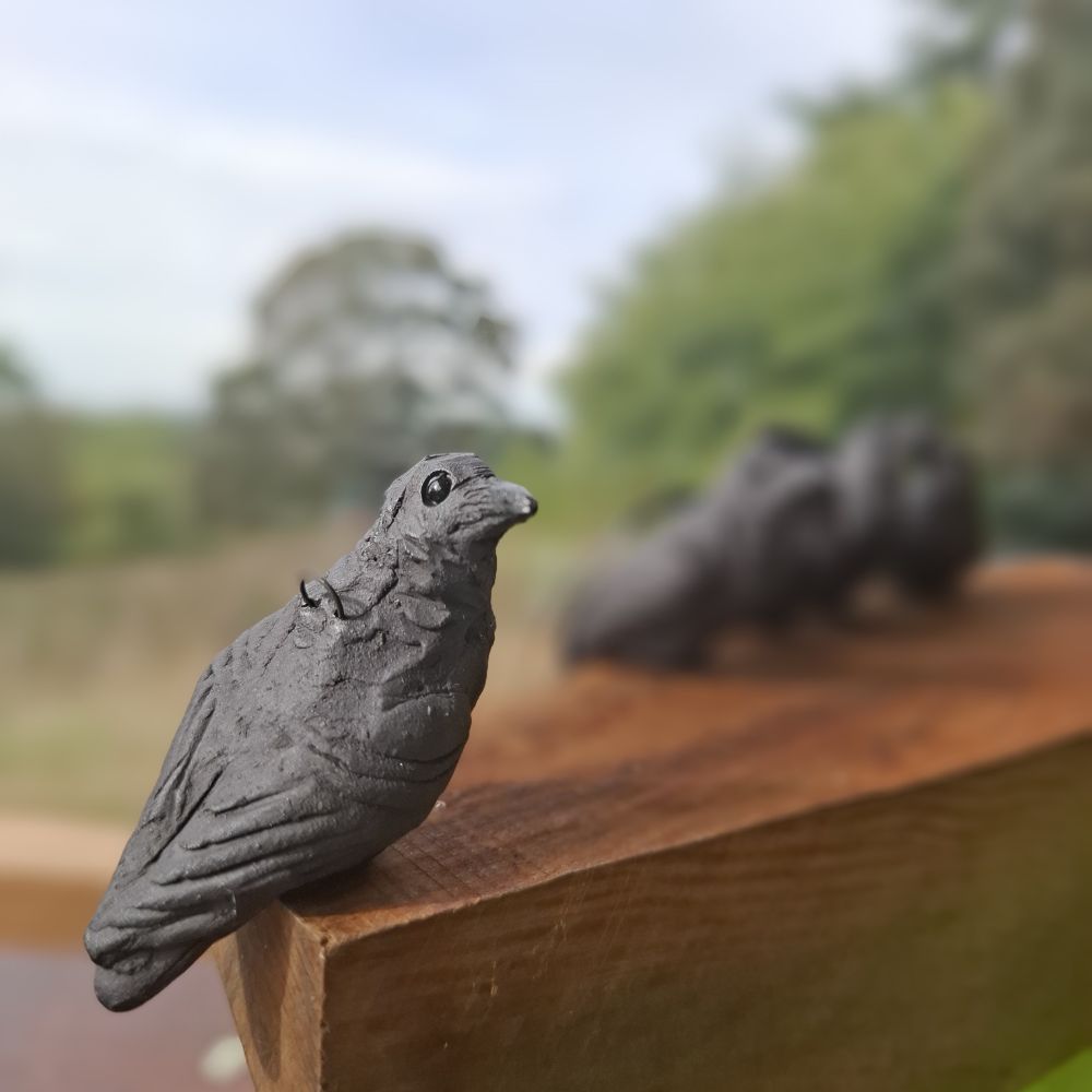 13 January 2027 - Half Day - Liz McLelland: Ceramic Indigo Crow Charms