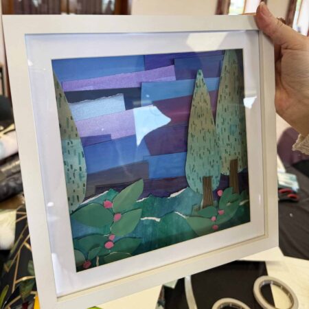 Box frame collage workshop