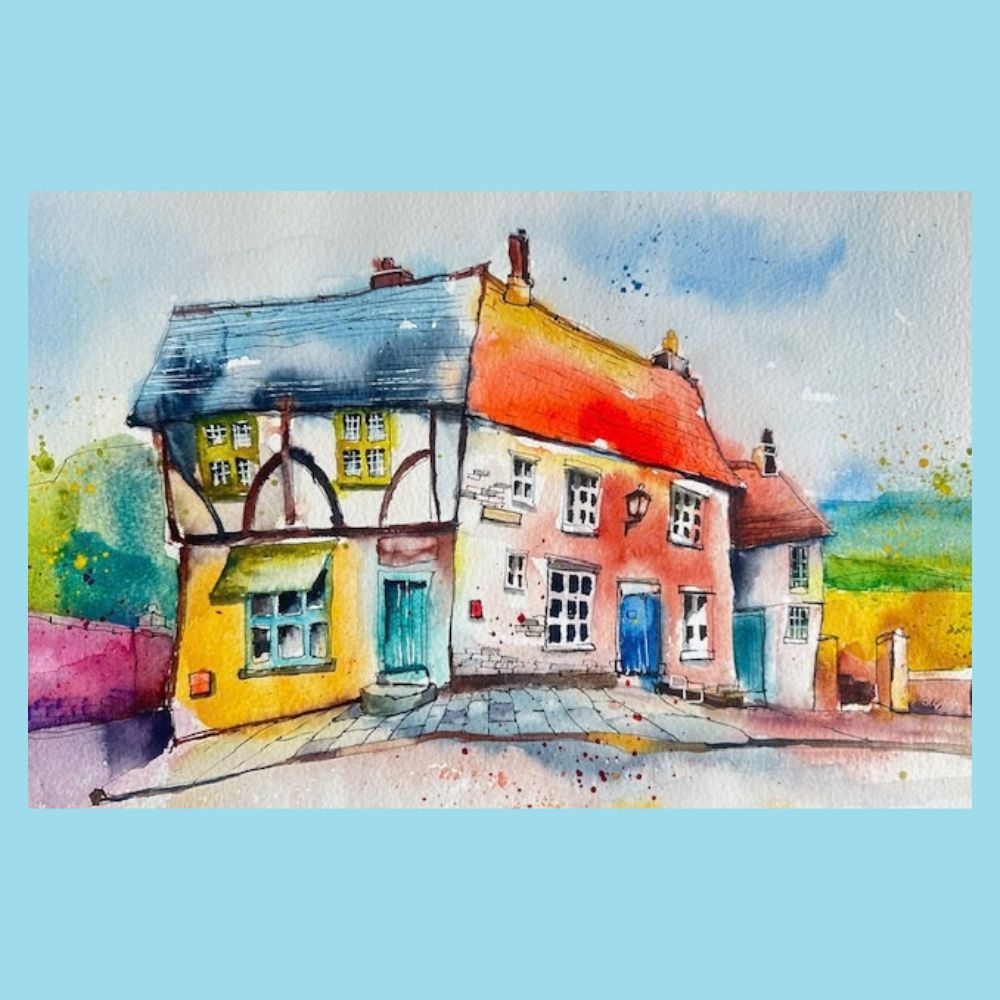 18 April 2027 - Full Day - Karin Christensen: Quirky Lincoln Houses in Ink and Watercolour - Image 3
